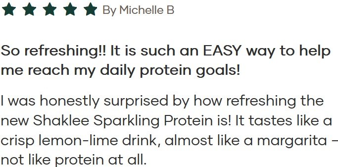 Shaklee-Sparkling-Protein-Review-2 - Shop Sparkling Protein Drink Lemon-Lime 40g Shaklee Sparkling Protein Water